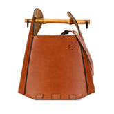 Calfskin Bamboo Bucket Bag